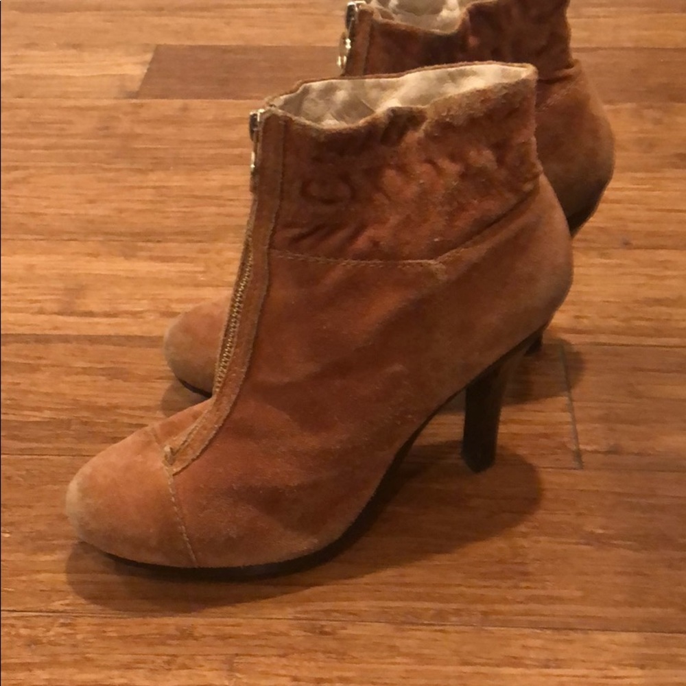 Michael Kors Suede Tan Booties